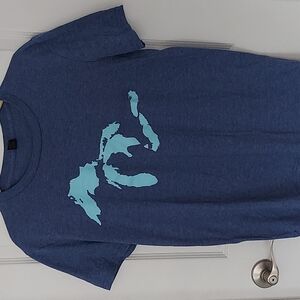Great Lakes Blue Graphic TShirt M